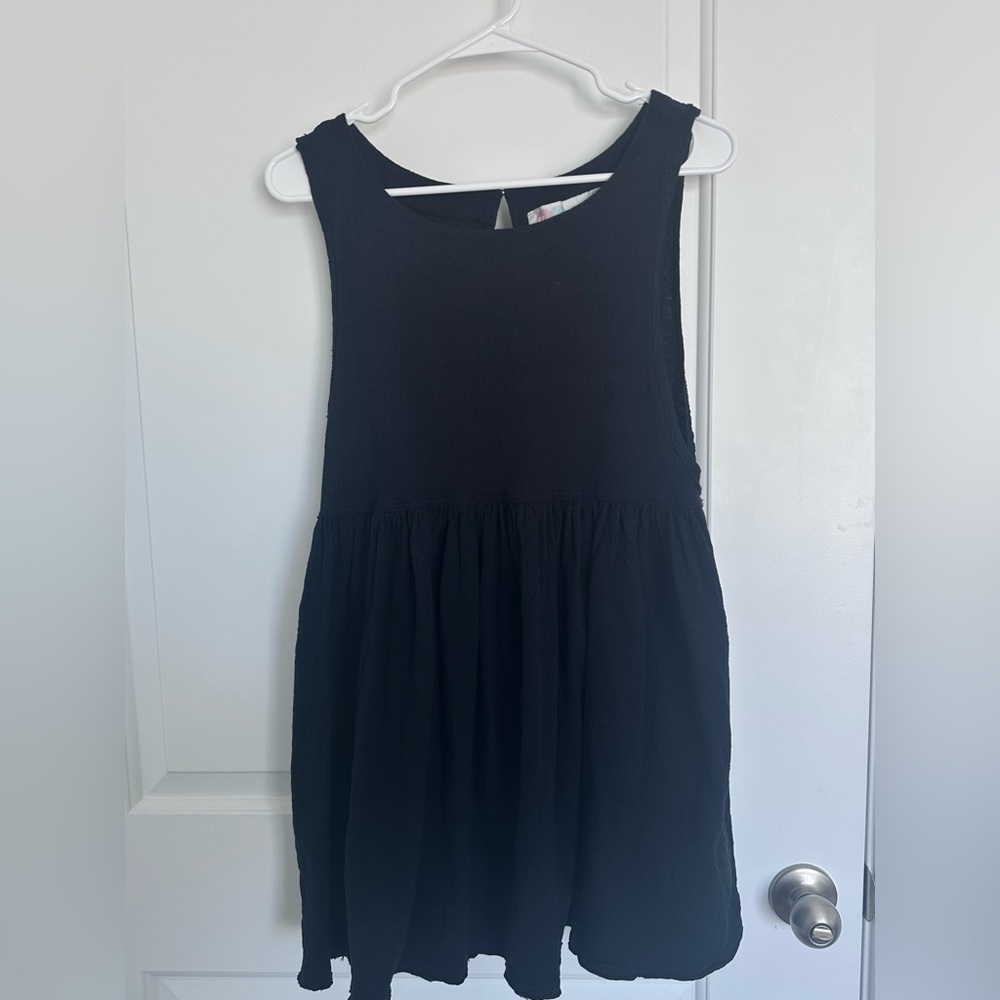 Free People Black Sleeveless Dress